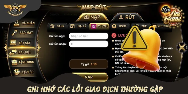 Ghi nhớ các lỗi giao dịch thường gặp
